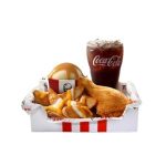 Snacker Box having chicken and cold drink