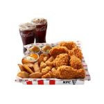 Variety Box A deal containing chicken, nuggets, twisters, special sauce and Coca Cola.